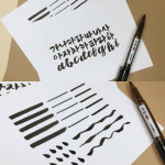 라인플러스 라인플러스 붓펜 캘리그라피 붓글씨