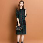 요모조모 2459 그린 투 포켓 니트 원피스