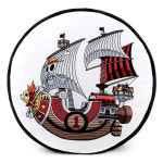 원피스 써니호 원형 쿠션 해적선 양면 프린트 배