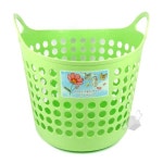컬러 손잡이 다용도 바구니 대 x2개 세탁수거바구니
