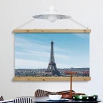 꾸밈 ah022-우드스크롤 90CmX60Cm-오후의에펠탑풍경