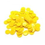 아리랑과학 플라스틱 코인 무게추 100개입 ellow ellow ARI-H0453-Y