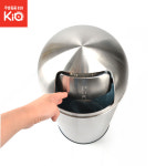 푸쉬 휴지통 25L 스텐 쓰레기통 대용량 다목적