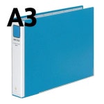 문화 A3 파이프바인더 50x80mm 군타입 하늘 B870-81