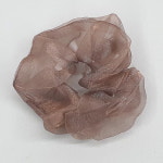 실크 쉬폰 스크런치 곱창머리끈 로즈골드