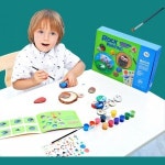 엄마표 창의미술 집콕놀이 돌멩이그림기르기 색칠놀이 미술놀이 상상력발달 돌그림 그림그리기