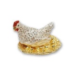 보석함 장식품 닭 고급 반지함 PP 칠보 286 02 장식