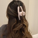 돌돌이 반묶음집게핀 겨울헤어 집게핀 올림머리 털실