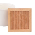 대나무 사각 우드 티코스터 인테리어컵받침 컵받침