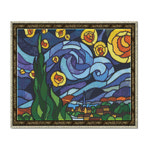 DIY 보석십자수 글라스아트 별이빛나는밤 38X52