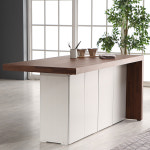데코앤비 데코앤비 비스트로 1600 형 아일랜드 식탁 수납 홈바 테이블