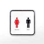 알파 아트사인 프레이트 9510 65x65x5T남녀화장실