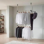 버원행거 25파이행거 2단폴행거-2단행거 원터치행거 시스템 조립식 드레스룸행거