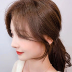 C컬 5p 헤어피스 옆머리 긴앞머리 부분가발 똑딱이 앞