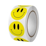 노란노랑 스마일 스티커 500개 1롤