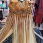 20 인모100 전문가용 스킬 땋기 붙임머리 특수칼라100쌍 200가닥 2 퍼플그레이 200개