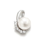 비앤비골드 비앤비골드 큐빅 달 라인 담수진주 펜던트 JNP16556