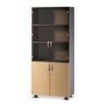 5단책장고급 유리장 xD400x GT424W800 H1880