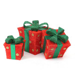 3종 크리스마스 선물상자 장식세트인테리어소품