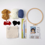 DIY 펀칭자수 패키지 시바견 펀치니들 취미자수