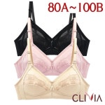 크리비아 크리비아 노와이어 무빙 자수마담브라1종 CBR1765 80A-95B