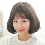 단정한 데일리 연출 단발 통가발 망포함 모스-자연블랙 망O