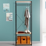 60행거 고정식선반 사다리 조립식옷걸이 튼튼한수납장
