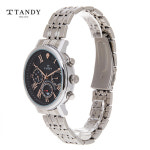 TANDY 탠디 보석감별서 탠디다이아몬드 BK 남성 고급 메탈시계 DIA-3605