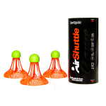 에어셔틀콕 바람부는 날 야외에서 배드민턴 1통 3개