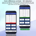 휴대 전화 앱 휴대용 색도계 컬러 분석기 화면 디지털 정밀 실험실 미터 테스터 LS171