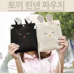 월드온 J2 토끼린넨파우치 미니백 크로스백 가방 핸드백