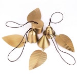 DGITEM 나뭇잎 도어벨 풍경 현관문 딸랑이 출입문 도어벨 종