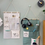 패브릭 소품수납 벽걸이 정리함 7포켓 패브릭포켓 패브릭수납포켓 벽걸이수납 월포켓