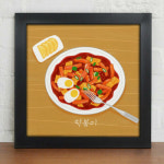 꾸밈 cv297-행복한분식 인테리어액자