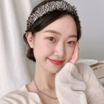 샤샤 트위드 헤어 머리띠 고급지 GWM