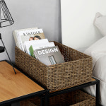 홈앤하우스 홈앤하우스 라탄 패턴 사각 바스켓 대