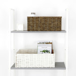 홈앤하우스 홈앤하우스 라탄 패턴 사각 바스켓 대