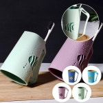 깨지지않는 듀얼컬러 4색상칫솔꽂이 피쉬거꾸로양치컵