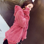 겨울 따뜻한 여성 후리스 집업후드 아우터 점퍼 자켓 2컬러