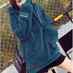 겨울 따뜻한 여성 후리스 집업후드 아우터 점퍼 자켓 2컬러