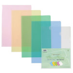 문화 컬러 클리어 L홀더 A4 10개 반투명 화일 F493-7