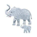 크리스탈 3D 입체 퍼즐 코끼리가족 2 Elephants
