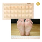 국산 편백나무 발지압판 피라미드엠보대형 선물용발지