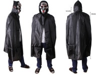 할로윈 파티의상 성인 뉴검정망토 행사소품 행사의상