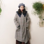 앞머리 오버핏 글렌체크 오픈자켓n1001