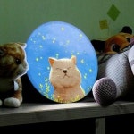 교보문고 꾸밈 nd 액자25R LED사인 행복한냥이 349-LED