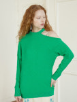 베이비센토르 BABY CENTAUR LIKE CASHMERE TINY CABLE KNIT TOP - GREEN