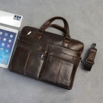 블루마운트 7619 소가죽 남자 서류가방 크로스백 7619