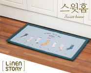린넨스토리 스윗홈 린넨발매트 그린