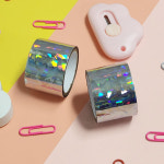 레이저 테이프 파편